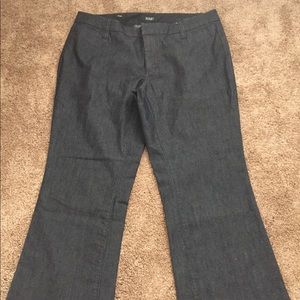 a.n.a dark denim trouser